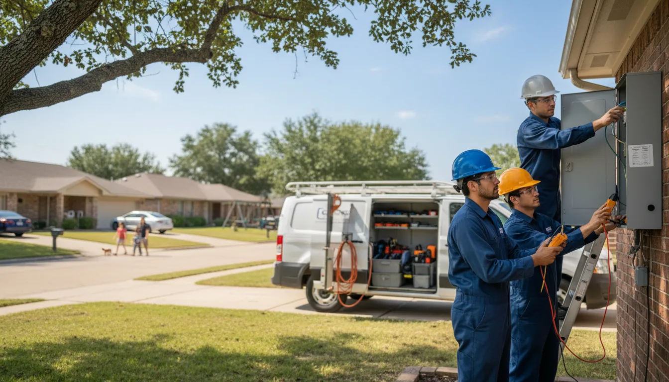 Certified electrician providing emergency electrical services in Keswick, IA
